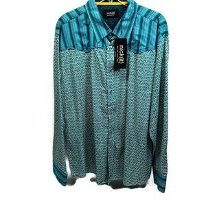 Nick It Textured Long-Sleeve Western Snap Button